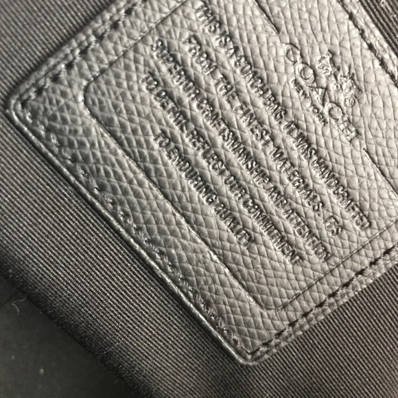 COACH CROSSGRAIN LEATHER BABY DIAPER BAG - Picture 3 of 7